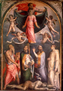 Disputa sulla Immacolata Concezione, Pierfrancesco di Jacopo Foschi, Cappella Torrigiani in Santo Spirito