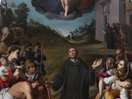 Alessandro Allori Miracoli di San Fiacre 1596