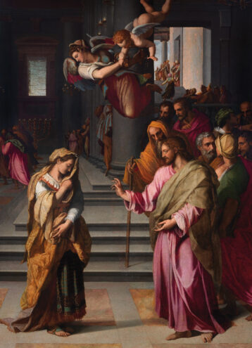 Alessandro Allori Cristo e l’adultera 1577