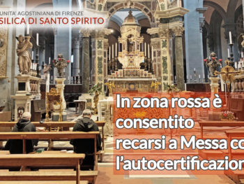 messa consentita nelle zone rosse